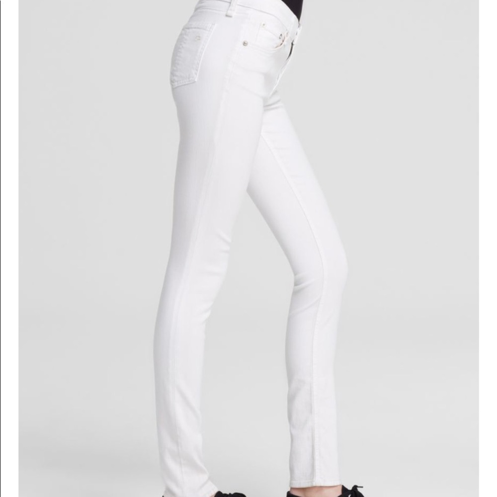 Rag and Bone skinny white jeans